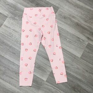 PINK Victoria's Secret Light Pink Peach Pattern Leggings
